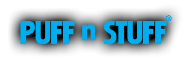 Blue Black Logo for Puff N Stuff