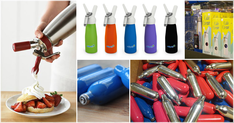 Puff N Stuff Whip Cream Chargers & Dispensers